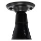 Batten Bulb Holder made from Black Bakelite B22 Vented Lampholder on Deco Styled Metal Ceiling Rose