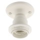 E27 Batten Lampholder in Off-White