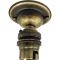 B22 Solid Brass Batten Lampholder in Hand-Antiqued Finish