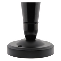 Large B22 Skirted Lampholder in Black Bakelite