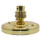 Straight Batten Lamp Holder BC-B22 in Brass Finish