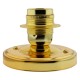 Large E27 Batten Lampholder in Polished Brass Finish