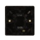 Dark Brown Surface Mount Pattress Back-Box -1-Gang-25mm