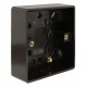 Dark Brown Surface Mount Pattress Back-Box -1-Gang-25mm Dark Brown Surface Mount Pattress Back-Box -1-Gang-25mm