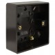 Dark Brown Surface Mount Pattress Back-Box -1-Gang-25mm Dark Brown Surface Mount Pattress Back-Box -1-Gang-25mm
