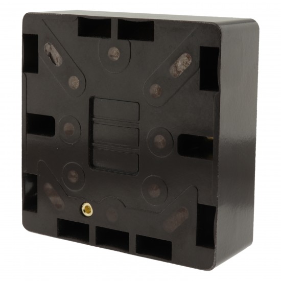 Dark Brown Surface Mount Pattress Back-Box -1-Gang-25mm Dark Brown Surface Mount Pattress Back-Box -1-Gang-25mm