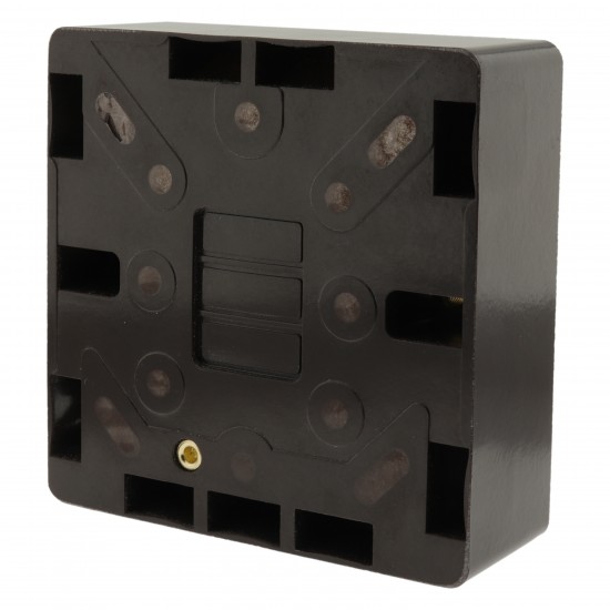 Dark Brown Surface Mount Pattress Back-Box -1-Gang-25mm