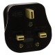 Dark Brown Fused Plug -UK 3Pin-13Amp