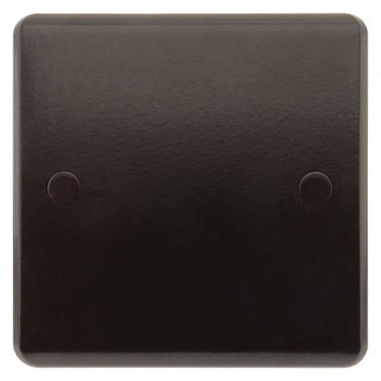 Dark Brown Blanking Plate -1 Gang