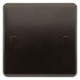 Dark Brown Blanking Plate -1 Gang