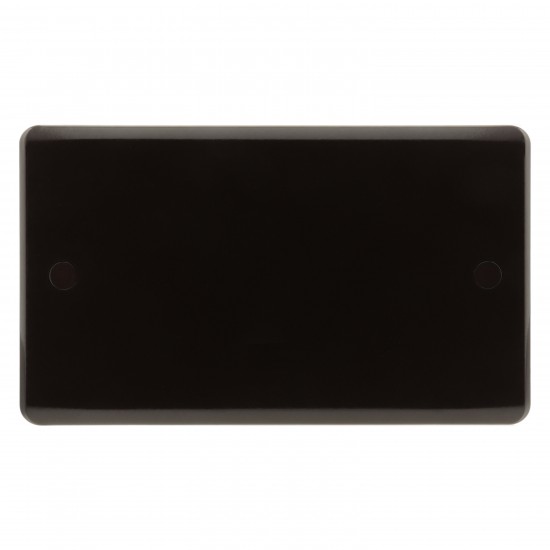 Dark Brown Blanking Plate -2 Gang
