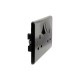 Dark Brown Switched Double Plug Socket - with 2 FREE Brown Plugs