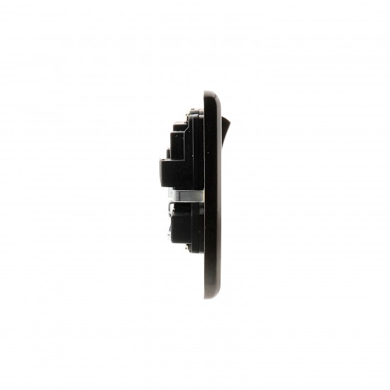 Dark Brown Switched Plug Socket |13A|2-Gang|SP 