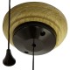 Bakelite and Oak Ceiling Pull Switch in Classical Period Styling and a Low Profile