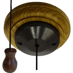 Bakelite and Oak Ceiling Pull Switch in Classical Period Styling and a Low Profile Light Oak Finish Bakelite and Oak Ceiling Pull Switch in Classical Period Styling and a Low Profile Light Oak Finish