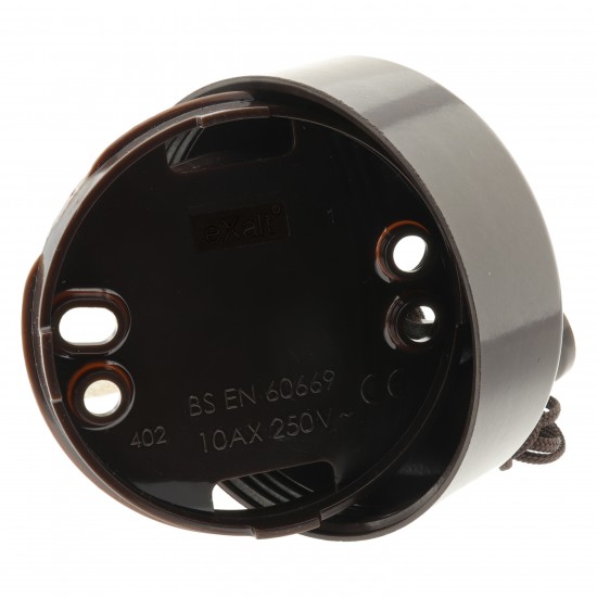 Dark Brown Ceiling Pull Switch -2Way-10Amp-240V