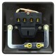 20 Amp DP Switch with Neon Lamp in Brown Bakelite