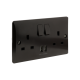 13 Amp 2 Gang Socket with Dual USB 3.1A on Deep Patress in Brown Bakelite 13 Amp 2 Gang Socket with Dual USB 3.1A on Deep Patress in Brown Bakelite