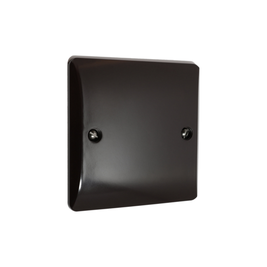 Reproduction Blanking Plate in real Brown Bakelite 1Gang Reproduction Blanking Plate in real Brown Bakelite 1Gang