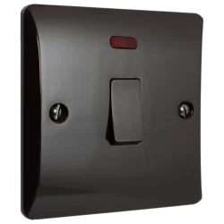 2Gang 2Way 10Amp Wall Switch In Vintage Period Style Bakelite Dark