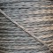Cloth Braided Twisted Wire UK Made 3Core 6Amp in Silver Grey