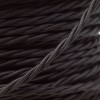 Cloth Braided Twisted Wire UK Made 3Core 6Amp in Black