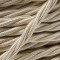 Cloth Braided Twisted Wire UK Made 3Core 3Amp in Classic Ivory