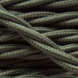 Matt Black Ceiling Pendant Kit and E27 Bakelite Lampholder with Khaki Green Flex