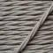 Cloth Braided Twisted Wire UK Made 3Core 3Amp in Linen
