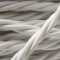 Cloth Braided Twisted Wire UK Made 3Core 3Amp in White