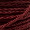 Cloth Braided Twisted Wire UK Made 3Core 6Amp in Rich Burgundy