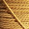 Cloth Braided Twisted Wire UK Made 3Core 3Amp in Gold