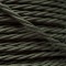 Cloth Braided Twisted Wire UK Made 3Core 3Amp in Khaki Green