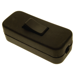 In-line Rocker Switch 3 Wire 1 Way in Brown In-line Rocker Switch 3 Wire 1 Way in Brown