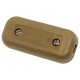 Small In-line Rocker Switch 3 Wire Dual Pole in Gold