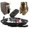 Lamp Repair and Service Kit | Brown Plug | Black Flex | Black Switch | B22 Brass Lamp Holder