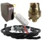 Lamp Repair and Service Kit | Brown Plug | Black Flex | White Switch | B22 Brass Lamp Holder