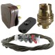 Lamp Repair and Service Kit | Brown Plug | Khaki Green Flex | Black Switch | B22 Brass Lamp Holder Lamp Repair and Service Kit | Brown Plug | Khaki Green Flex | Black Switch | B22 Brass Lamp Holder
