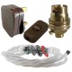 Lamp Repair and Service Kit | Brown Plug | White Flex | Brown Switch | B22 Brass Lamp Holder Lamp Repair and Service Kit | Brown Plug | White Flex | Brown Switch | B22 Brass Lamp Holder