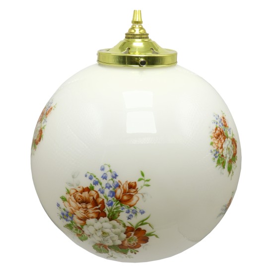 Vintage French Globe Pendant Light Shade