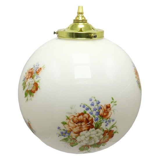 Vintage French Globe Pendant Light Shade