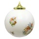 Vintage French Globe Pendant Light Shade