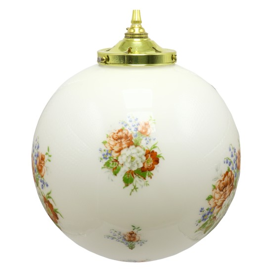 Vintage French Globe Pendant Light Shade