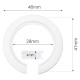 E27 to B22 Lampshade Hole Adapter for Reducing Support Ring from 41mm to 26mm