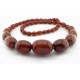 Guaranteed Original Vintage Cherry Amber Bakelite Bead Necklace