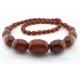 Guaranteed Original Vintage Cherry Amber Bakelite Bead Necklace