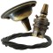 Antique Brass Ceiling Pendant Kit and B22 Lampholder with Khaki Green Flex