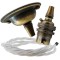 Antique Brass Ceiling Pendant Kit and B22 Lampholder with White Flex