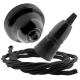 Black Bakelite Ceiling Pendant Kit with B22 Skirted Lampholder & Black Flex Black Bakelite Ceiling Pendant Kit with B22 Skirted Lampholder & Black Flex