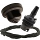 Brown Bakelite Ceiling Pendant Kit and B22 Bronze Bulb Holder with 1M Khaki Green Flex Brown Bakelite Ceiling Pendant Kit and B22 Bronze Bulb Holder with 1M Khaki Green Flex